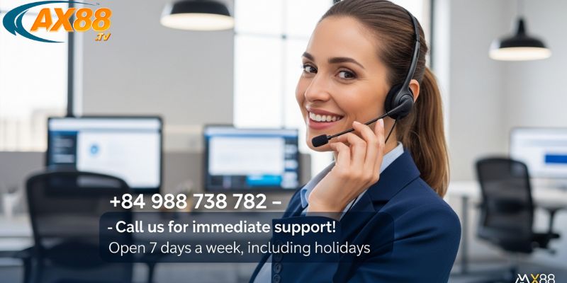 Liện hệ qua số điện thoại hỗ trợ khách hàng