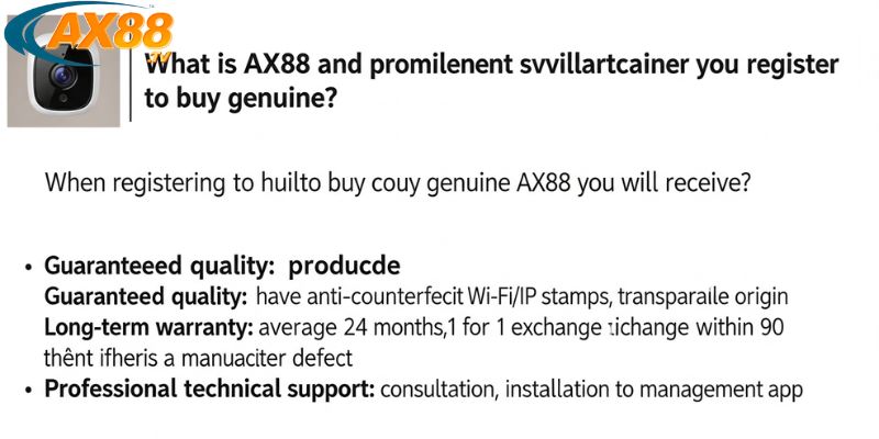 Đăng ký mua AX88 chính hãng với bảo hành đầy đủ