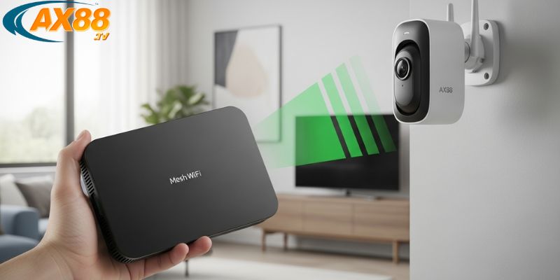 Sử dụng Mesh Wifi để tăng tín hiệu camera AX88