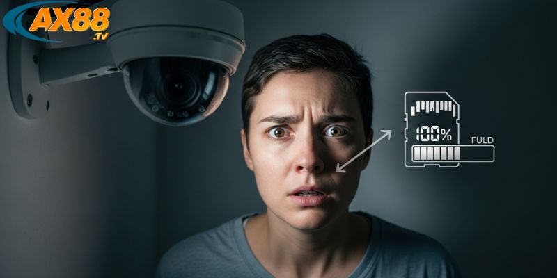 Camera AX88 cảnh báo khi thẻ nhớ trong camera đầy